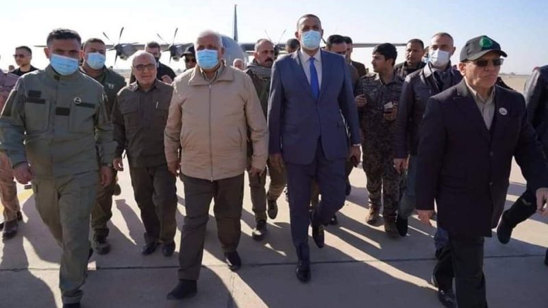 PMC chairman Falih al-Fayyadh arrives in Kirkuk